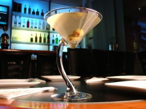 Martini and Alcohol at a Bar